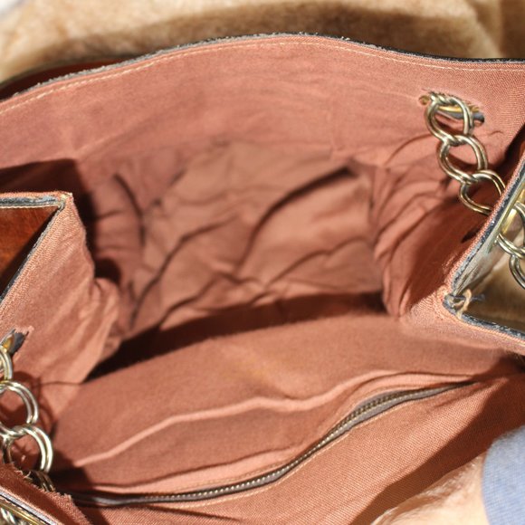 Vintage Faux Fur and Leather Large Handbag and/or Tote - Picture 11 of 13